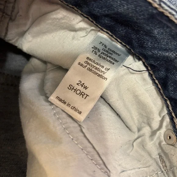 Maurices Light Blue Distressed Women Jeans Size 24w Petite - Picture 4 of 5